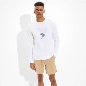 AE Photoreal Graphic Long-Sleeve T-Shirt / Super Soft Standard Fit / Size S